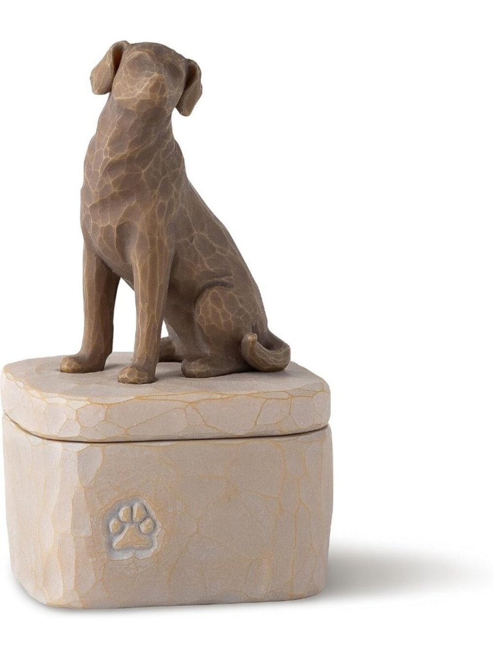 Hand-Painted Keepsake Box - Love My Dog Design, Dark Color, Perfect Gift for Pet